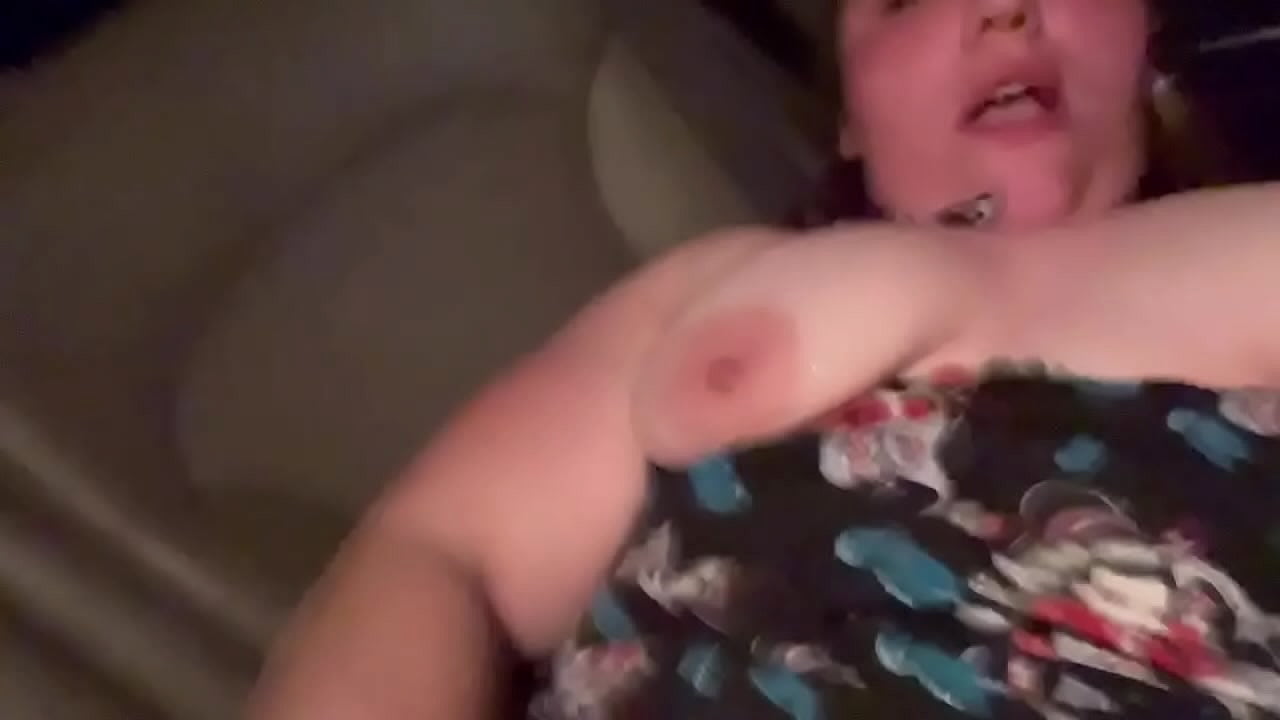 sasha snow bbw slut in public rubs dress covered in cum from night of hoeing on pussy in public cums hard