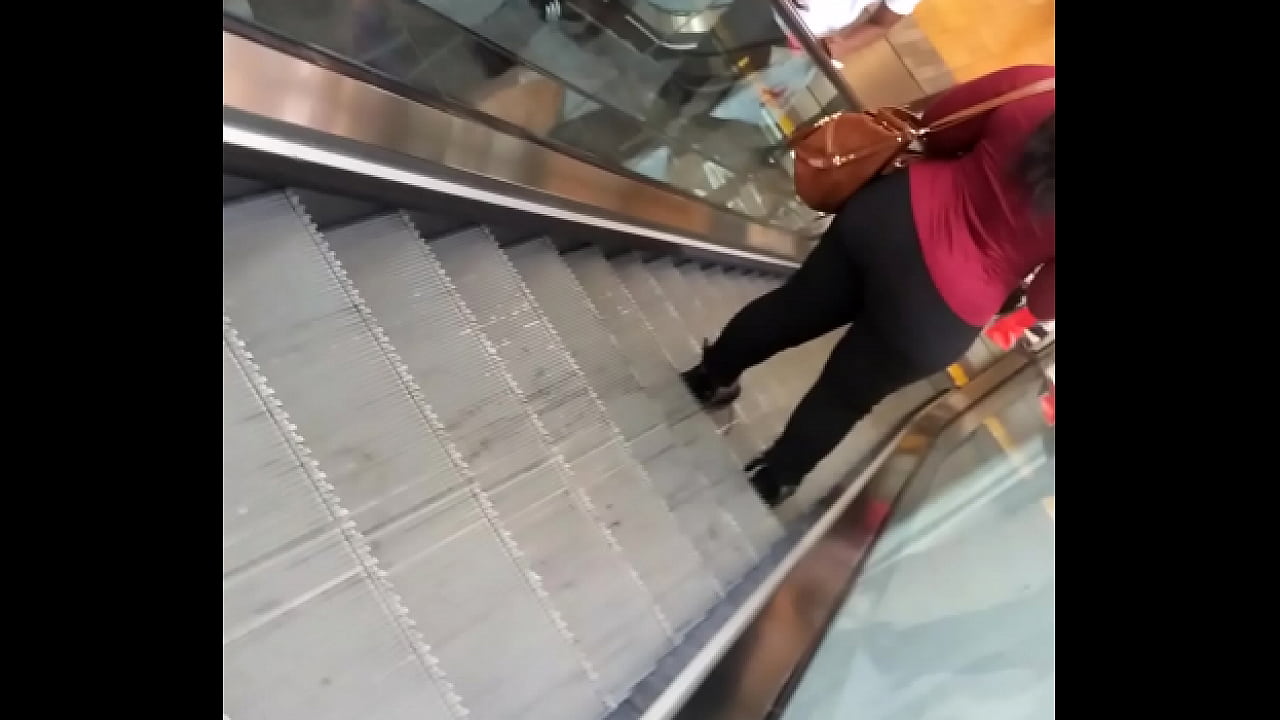 Thick chick on the elevator with big booty