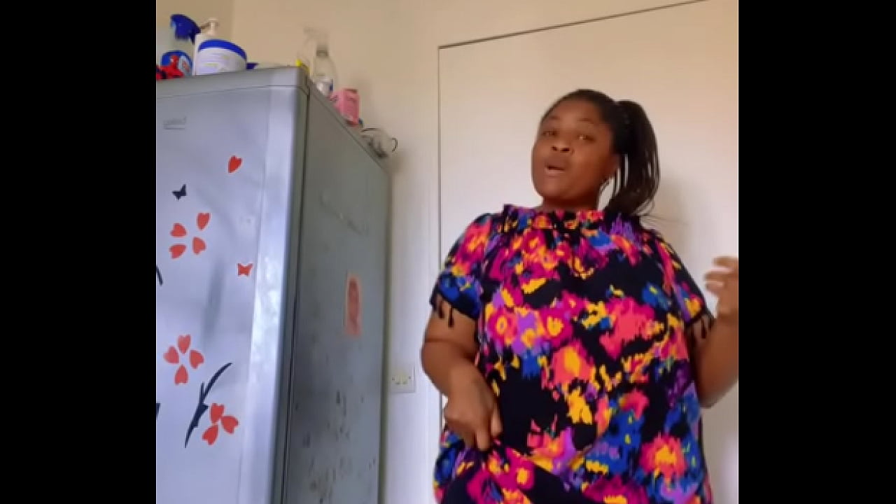 Afro Getty lifts her dress to show some skin