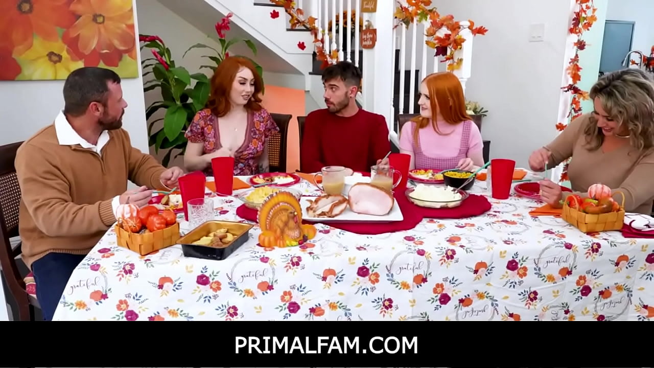 Redhead Stepsisters Arietta Adams & Cherry Fae Share Stud After Thanksgiving Lunch - xvideos xxx porn xnx porno freeporn xvideo xxxvideos tits