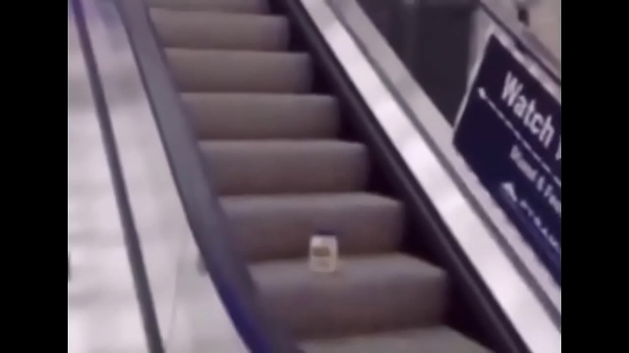 There's mayonaise going up escalator
