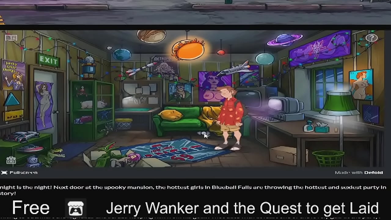 Jerry Wanker (free game itchio ) Adventure Point & Click