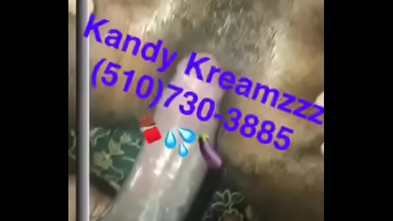 KandyKreamzzz opening black hairy ass