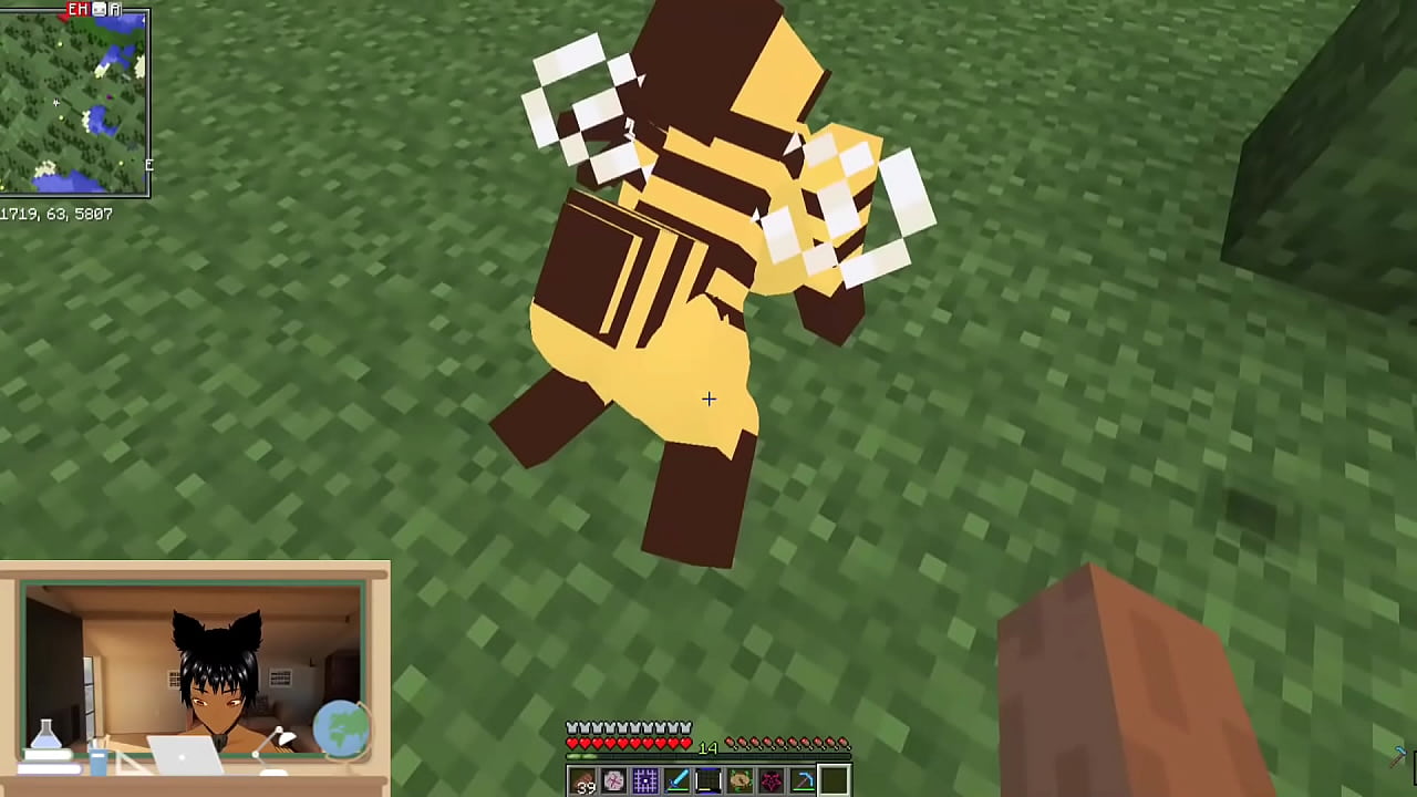 Minecraft |Sex mod| Using Bee as an Onahole and fucking her in the pussy