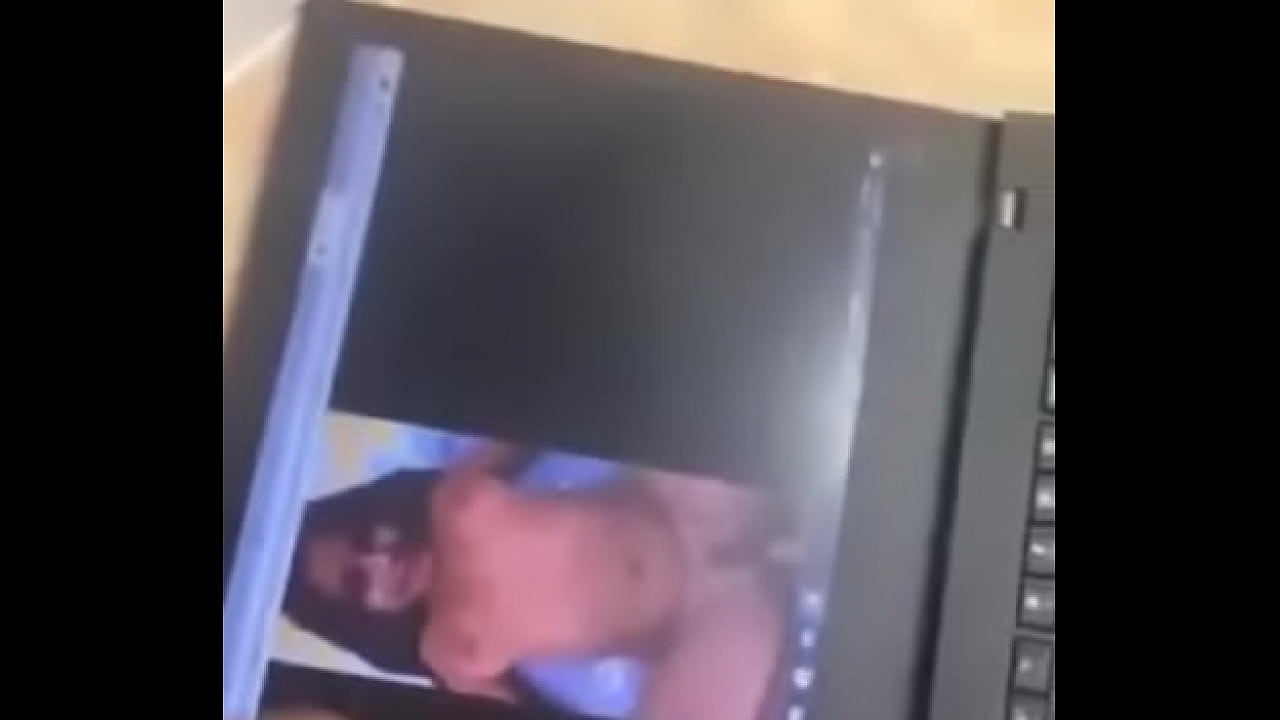Man moans and helplessly shoots huge load of cum on laptop screen after seeing nell nizam's fat tits bounce