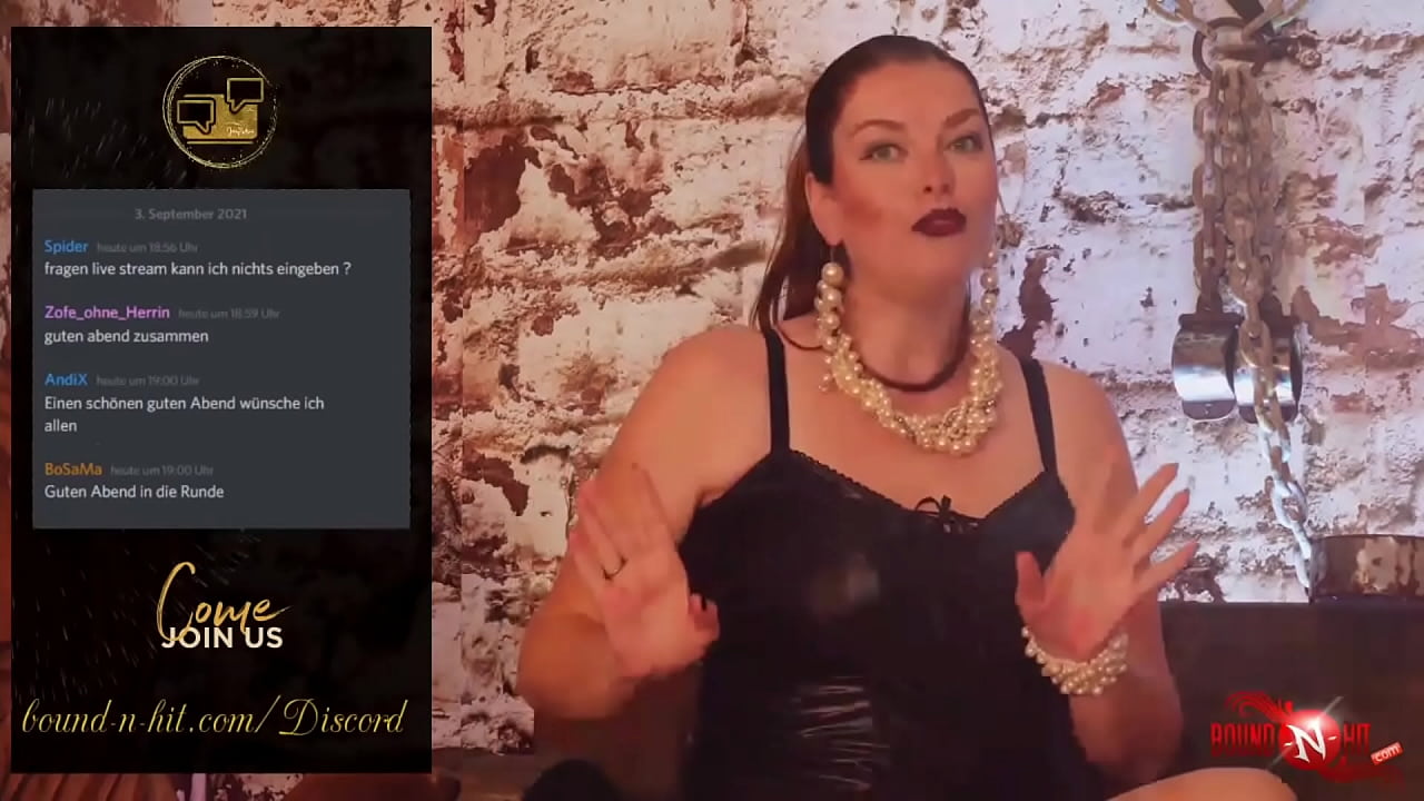 BoundNHit Discord Stream #7 Fetisch & BDSM Q&A mit Domina Lady Julina