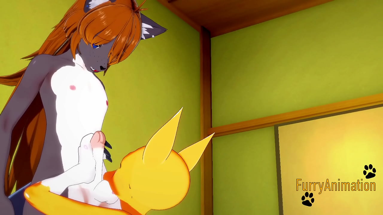 Digimon Hentai - Taomon & Grey Fox Hard Sex 1/2