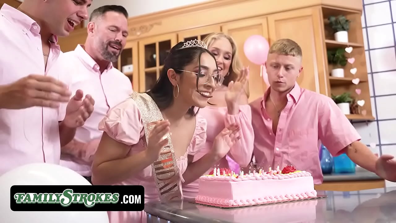 It’s Madison’s 18th Birthday & Her StepFamily Has A Unique Special Tradition-  Fucking The Birthday Girl