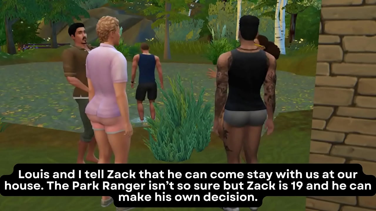Toddy and Louis Group Sex with Lost Boy and Park Ranger