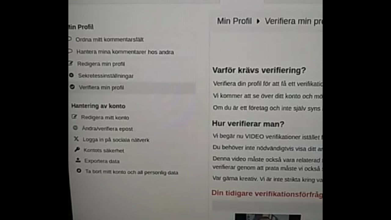 Verifikationsvideo