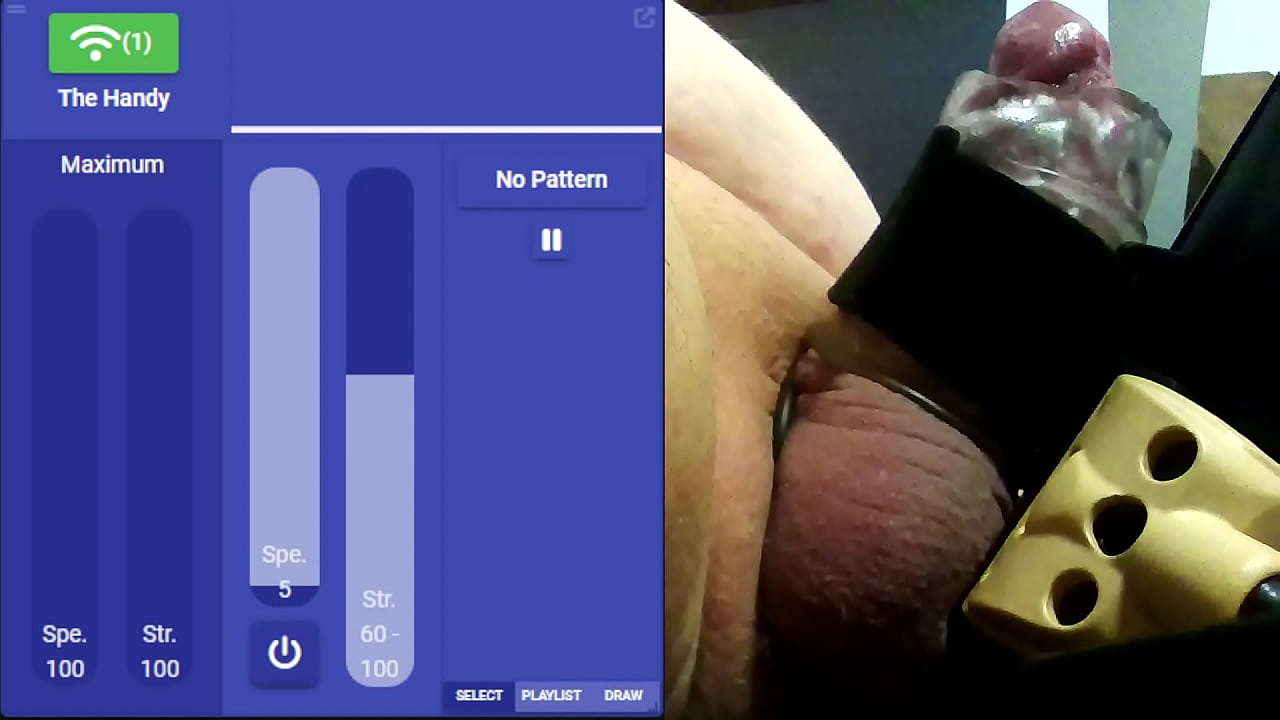 I show off my cock online for strangers to milk me, 2 players made me cum like crazy my handy heated up, I put sperm everywhere