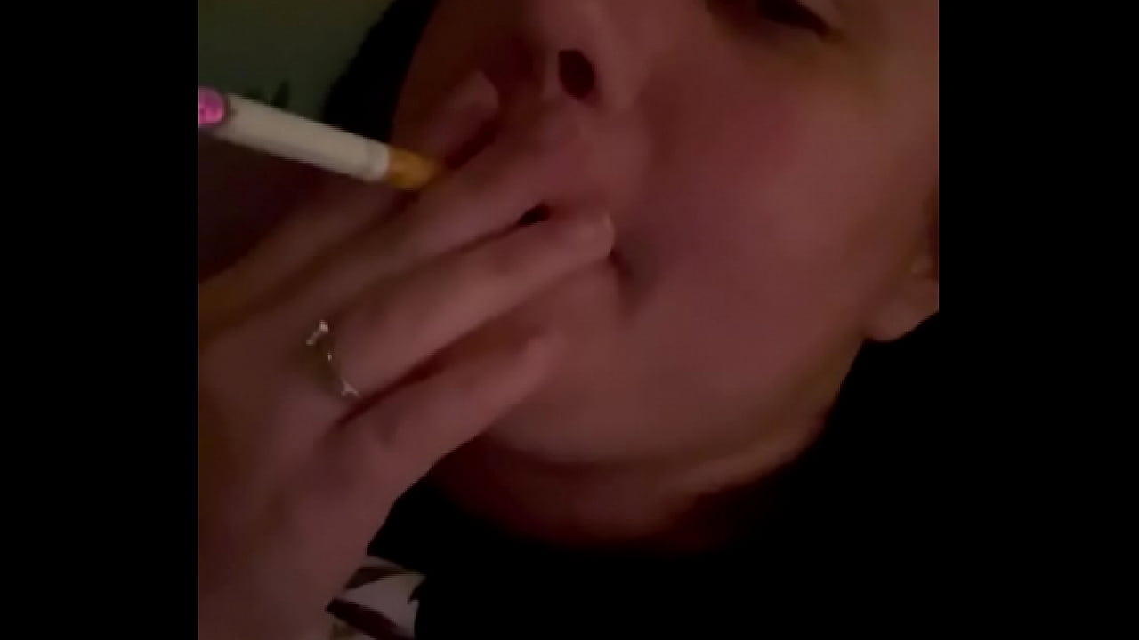 Just a dumb little slut smoking
