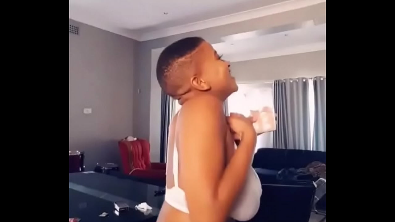 African sipping water sexy dance