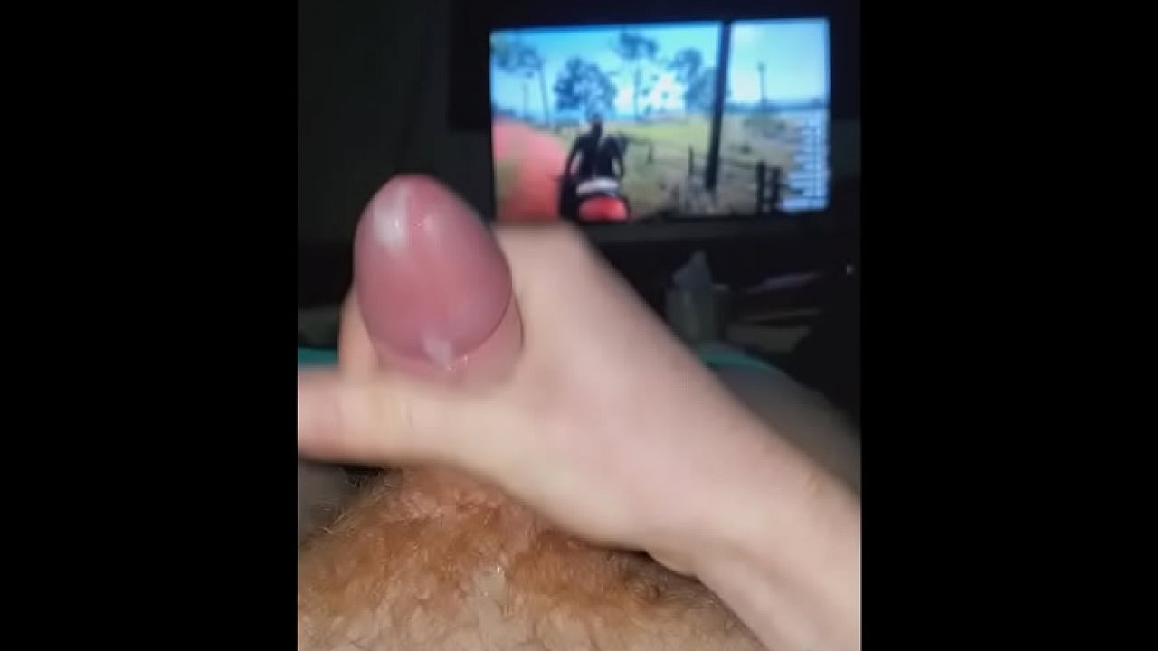 Cumshots and stroking of ginger cock