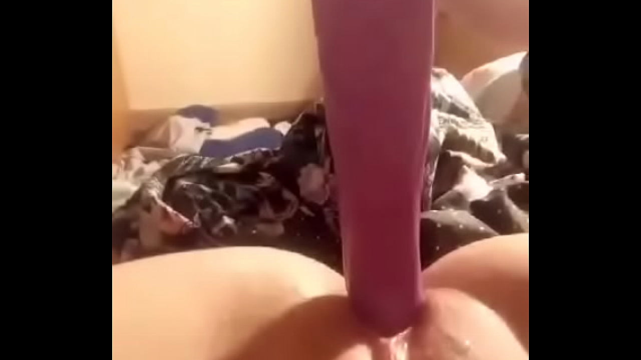 Masturbating with dildo