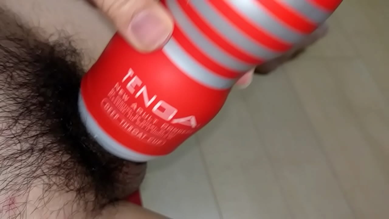 cumshot with TENGA DEEP THROAT CUP