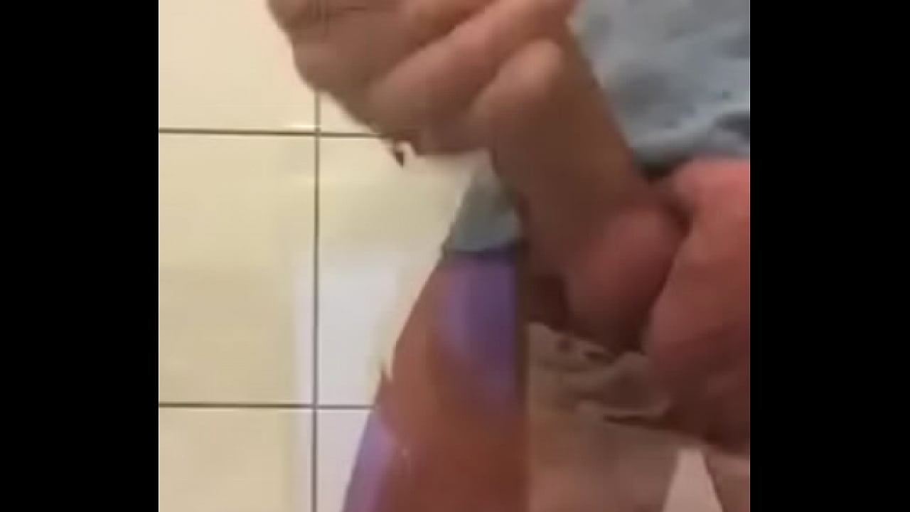 Bathroom jerk off