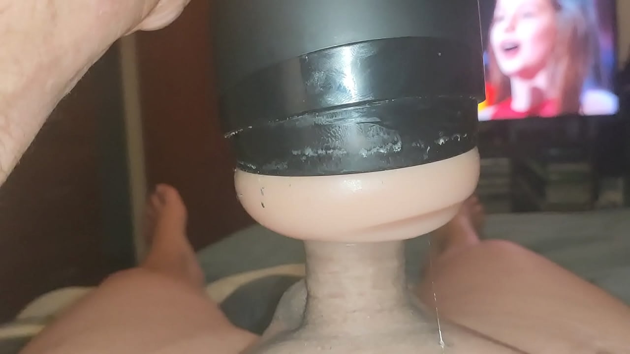 Horny guy fucking adult toys