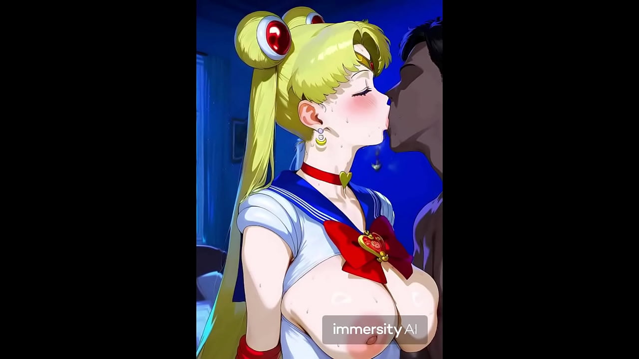 Sailor fantasía en un motel, hentai porno