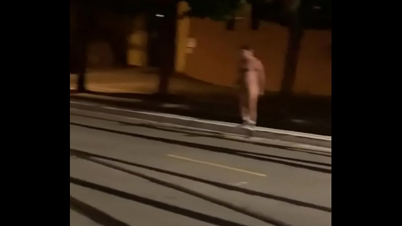 Naked Daddy on the Street