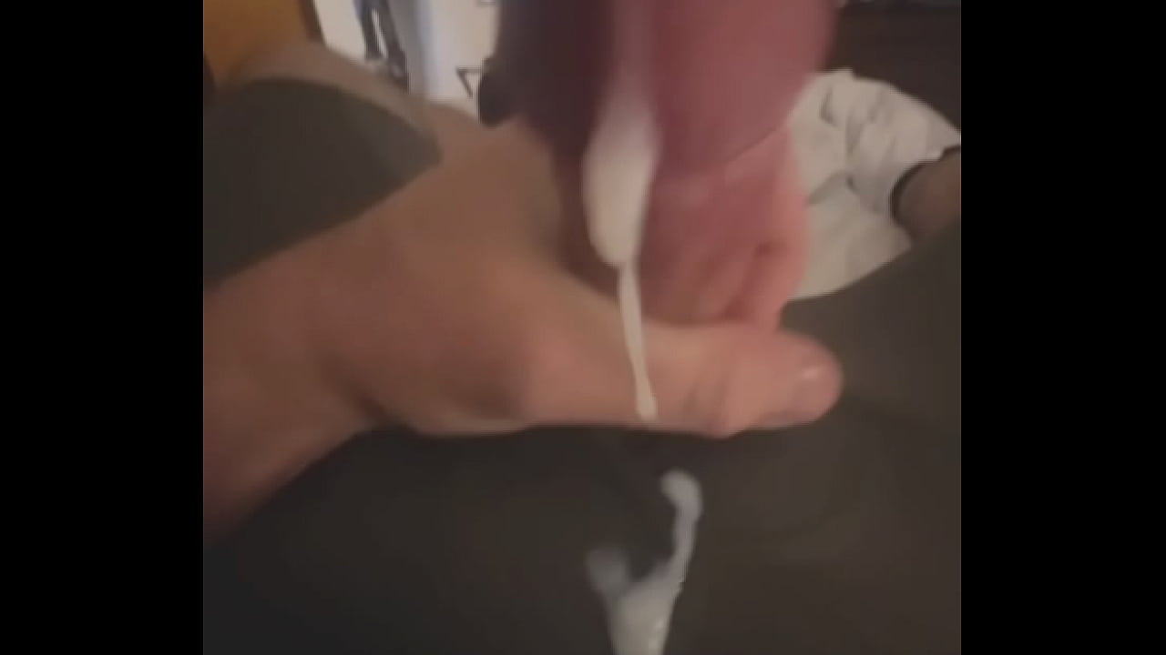 Thick solo mushroom cock cumshot.