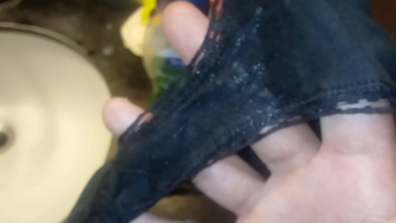 Sniffing panties wet pussy