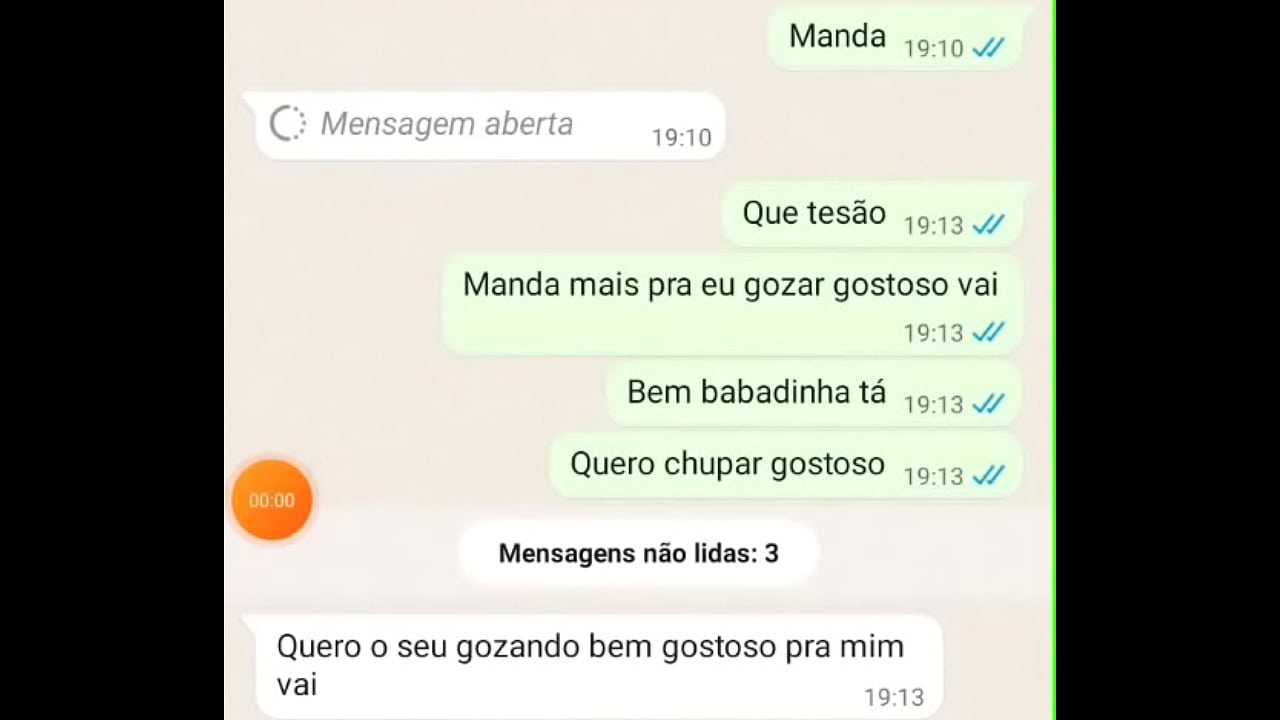 Me mandou no zap gozando  1