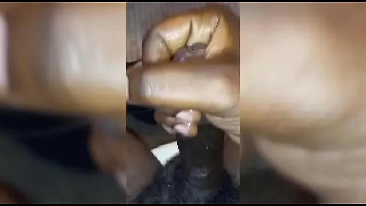 Handjob cum nut black nut