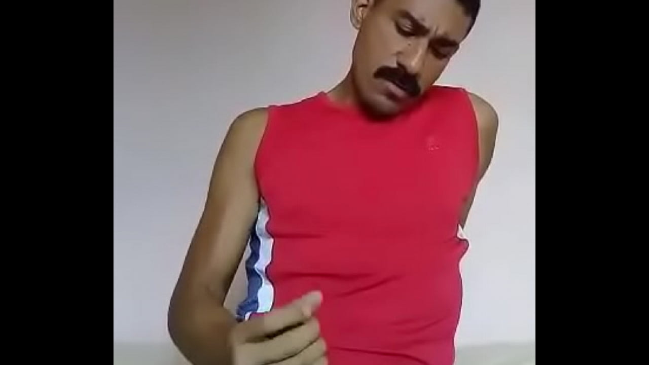 Handsome mexican jerking his cock