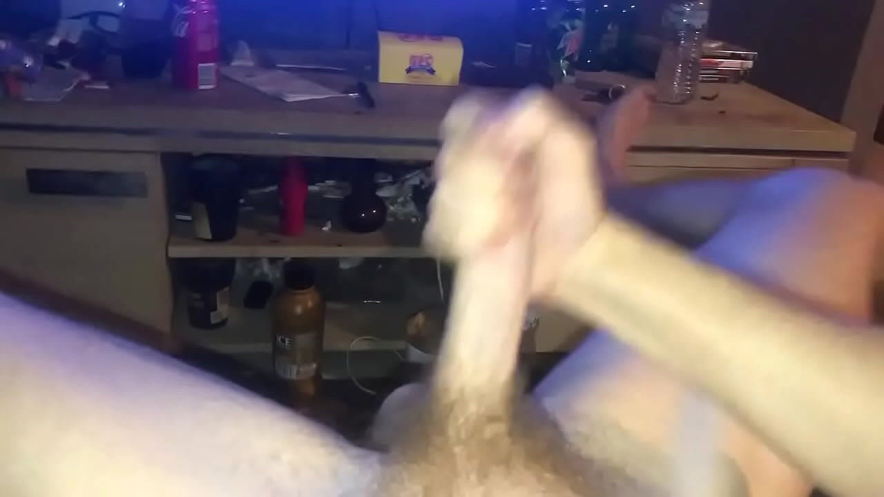 Playing with my long cock until I cum