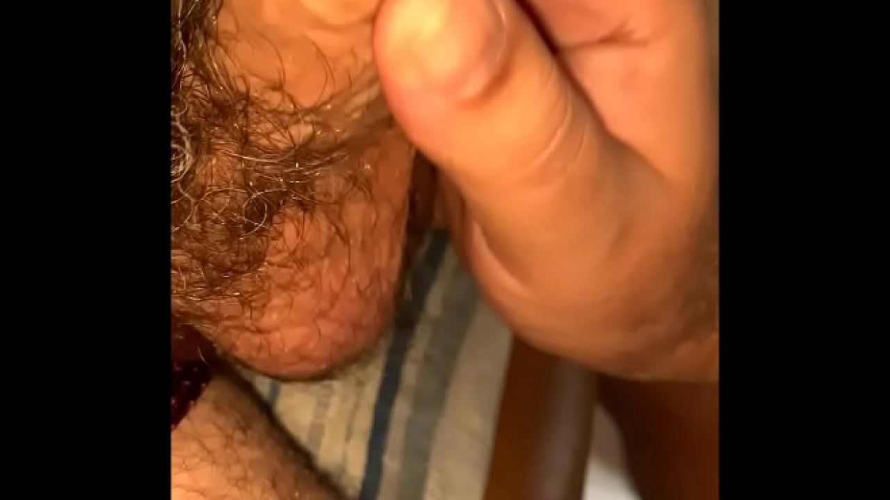 Made him cum. A hairy bear trucker