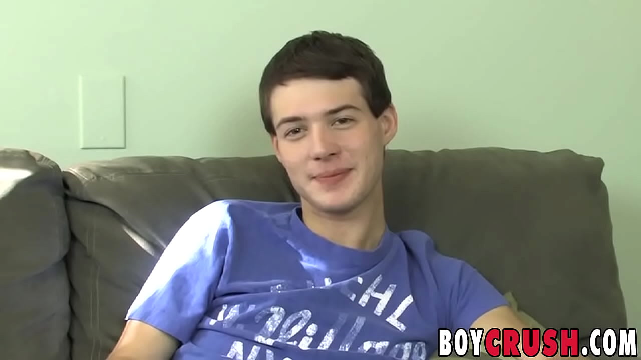 Solo jerking off with young gay amateur