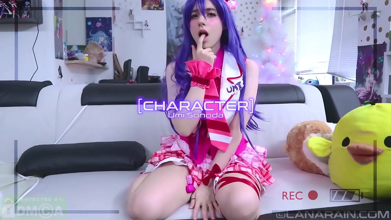 Umi From Love Live Fucks Herself For You On Camera Back Stage