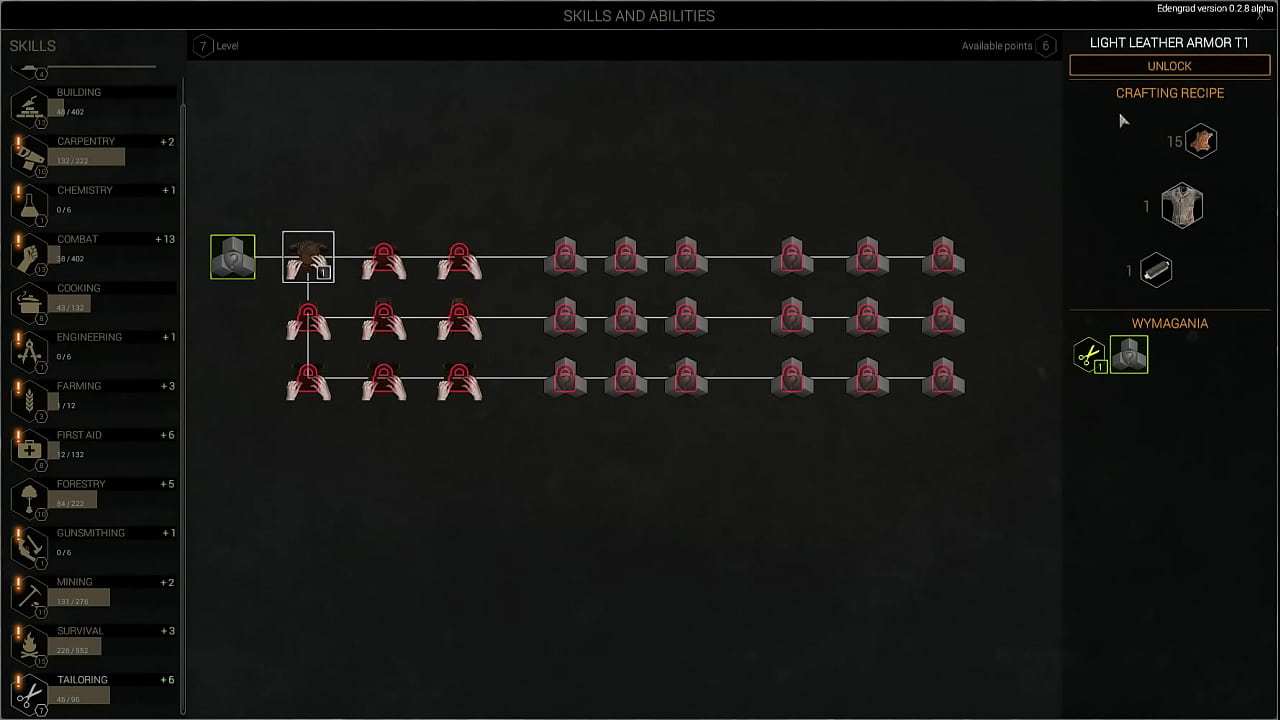 Edengrad - How to use skill points and unlock crafting items