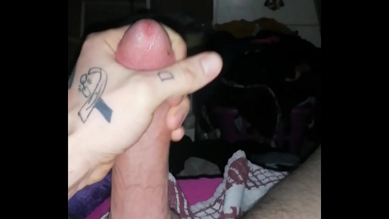 Dildoing myself while jerking off massive cock