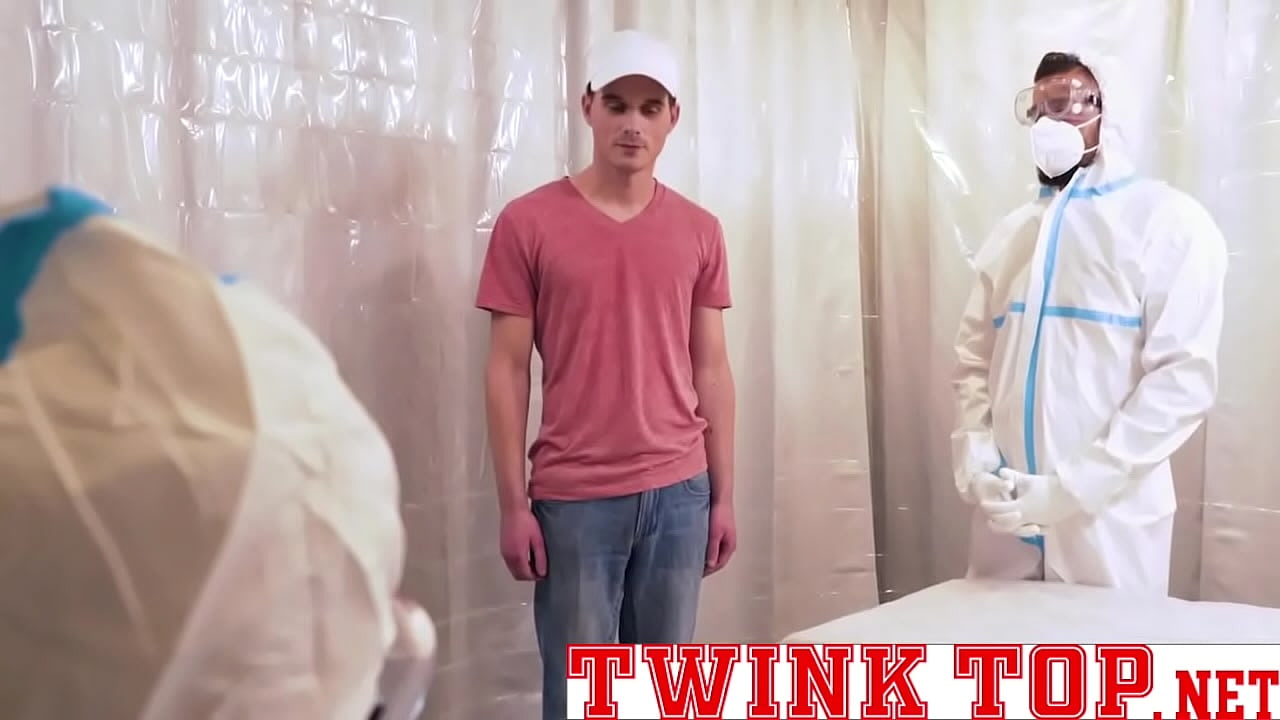 Cute young twink fucks ripped bareback in covid chamber-TWINKTOP.NET