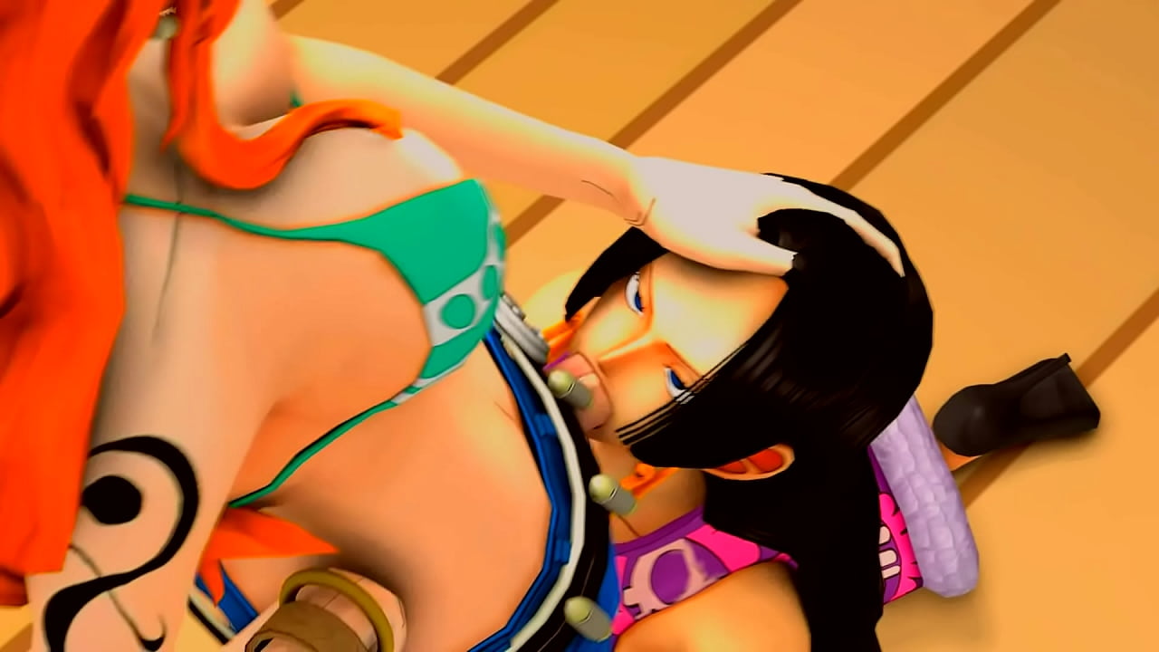 Nami face fuck boa hancock 3D Animated