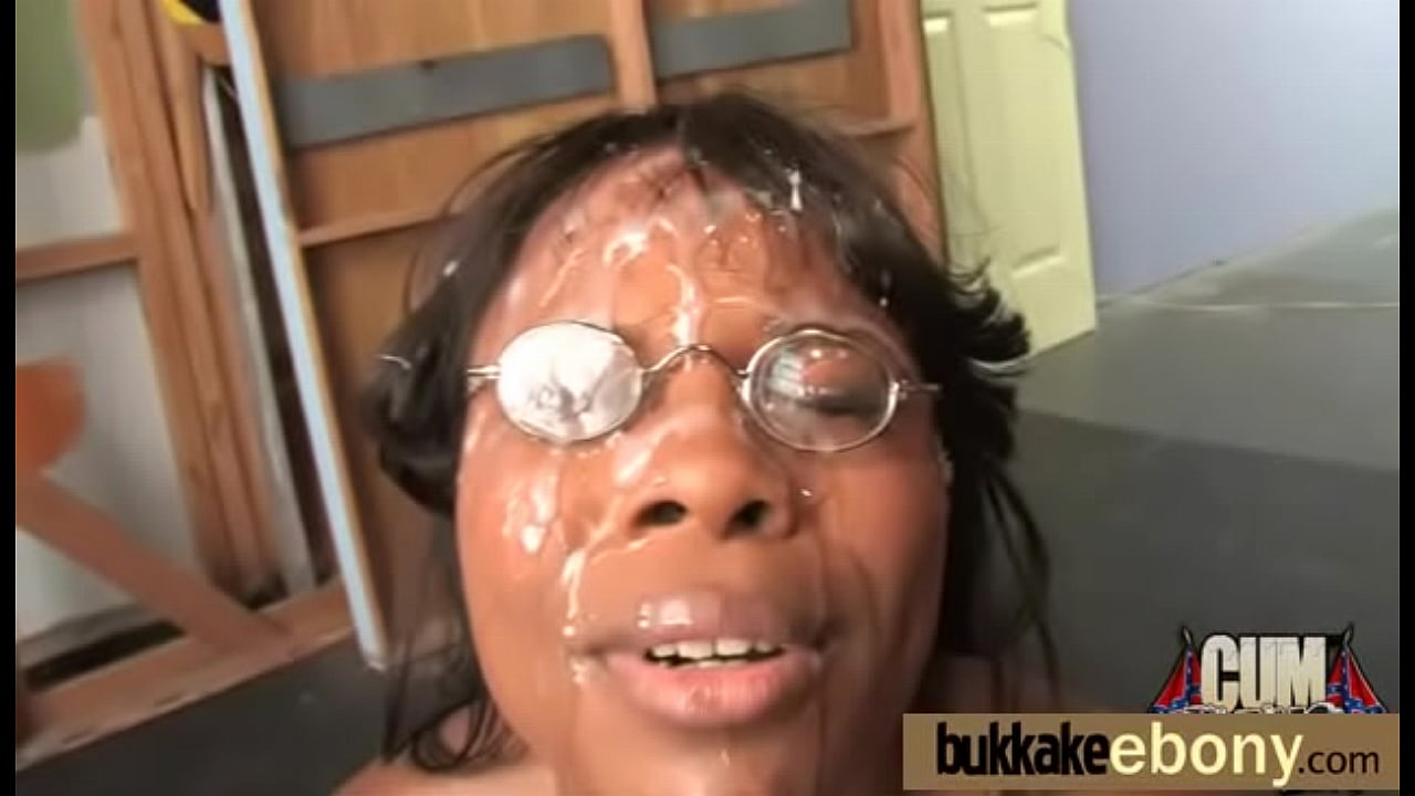 Ebonny facial bukkake 22