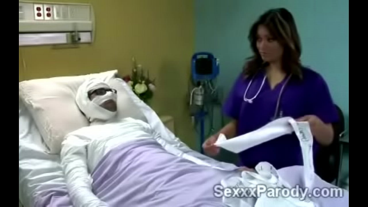 Beautiful nurse with hot big booty gets tongued by black doctor