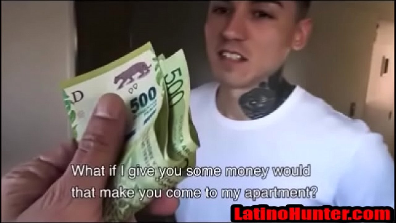 Two straight latino men take the cash for a bareback first time fuck