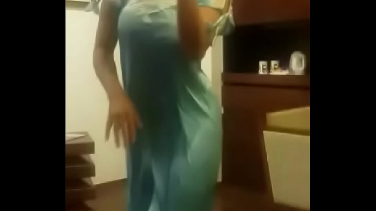 Indian girl dances in satin clothes