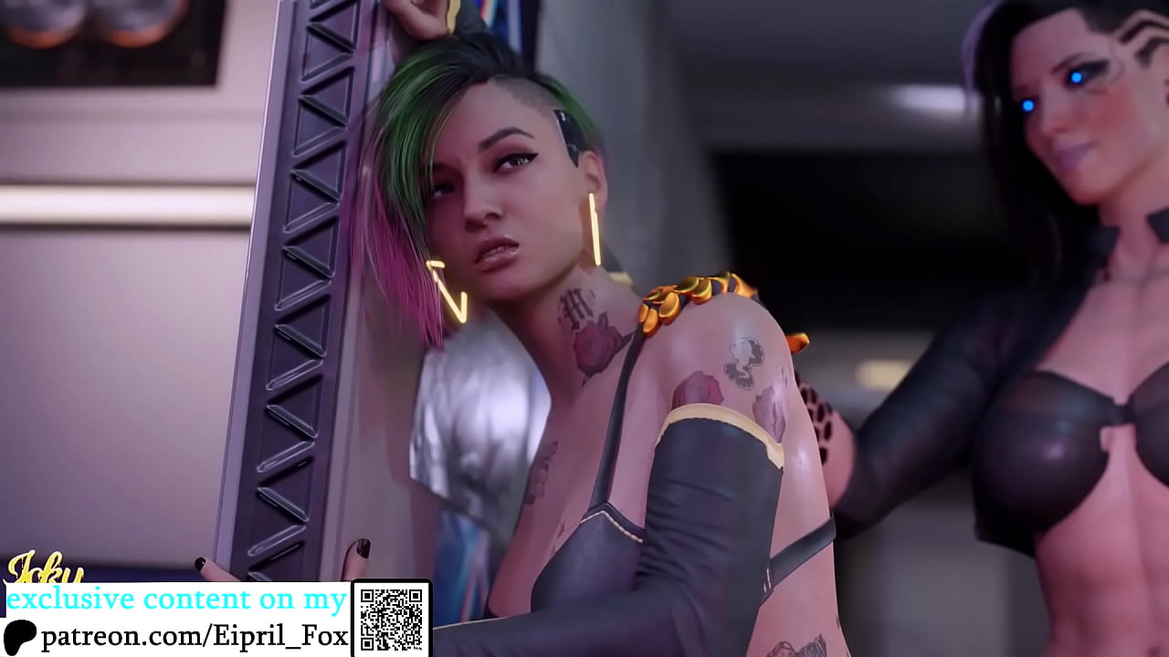 Futanari Judy from Cyberpunk Porn Animation 4K 60 FPS