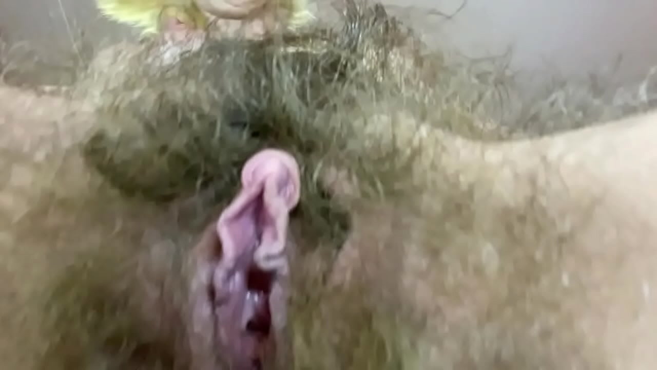 Hardcore Hairy pussy gape