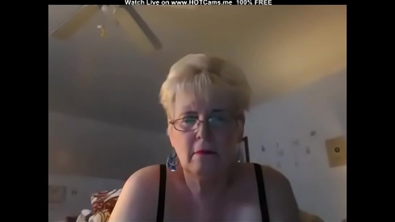 Granny masturbates on camera