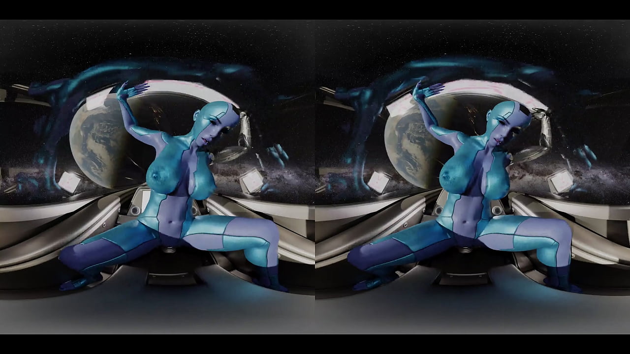 VReal 18K Nebula masturbates on spaceship joystick - Sci-Fi, Marvel Parody, sitting on shaft