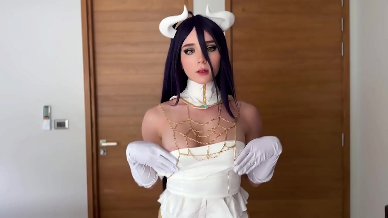 Beautiful Albedo from Overlord Deep Sucks and Hard Fucks til Two Cumshots POV