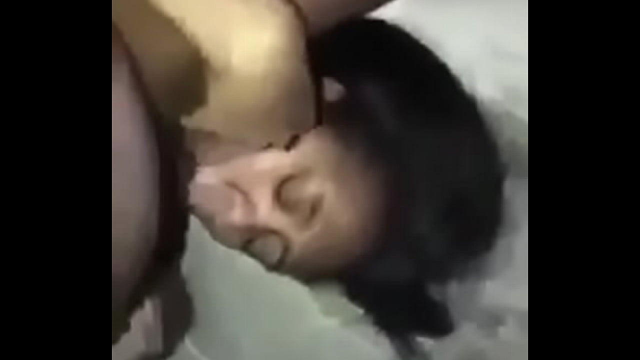 Upside down face fucking black ebony wife