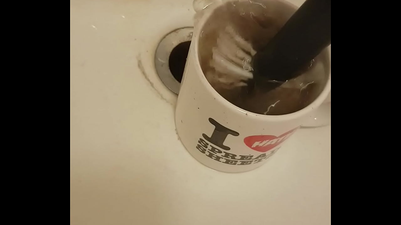 Filthy mug washed up