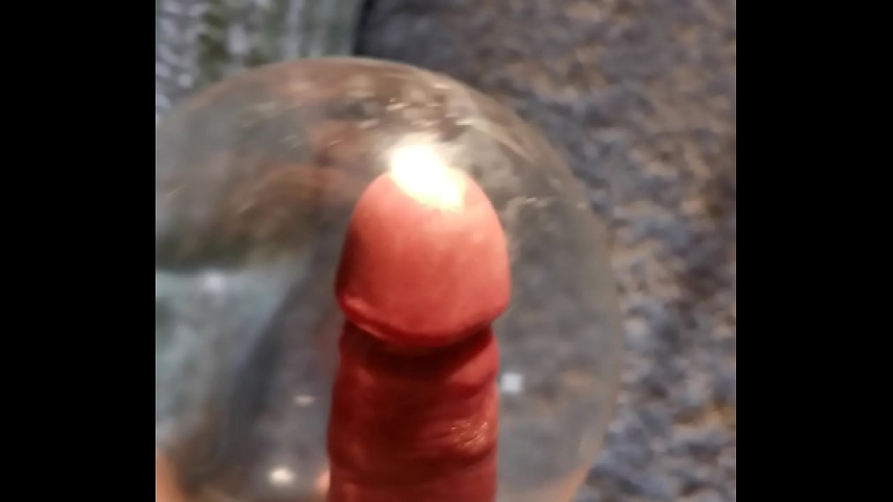 Shaking Dick in condom