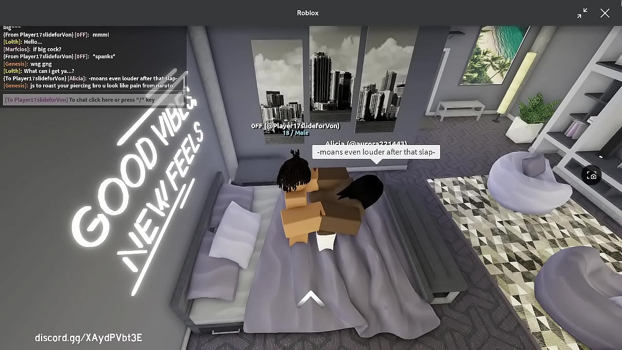 Ebony Slut Get's impregnated in a roblox condo